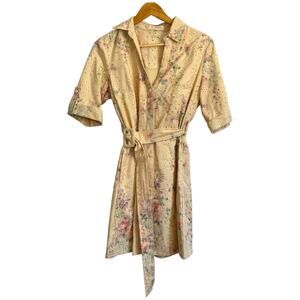 Solitaire eyelet floral belted shirt dress pastel y2k cottagecore